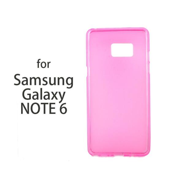 Samsung Galaxy NOTE 6 防塵 ソフトTPU製 ケース 保護カバー 半透明シリーズ...