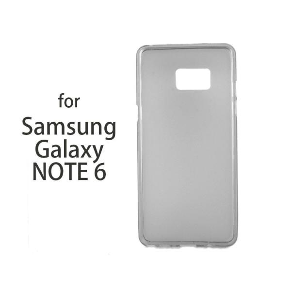 Samsung Galaxy NOTE 6 防塵 ソフトTPU製 ケース 保護カバー 半透明シリーズ...
