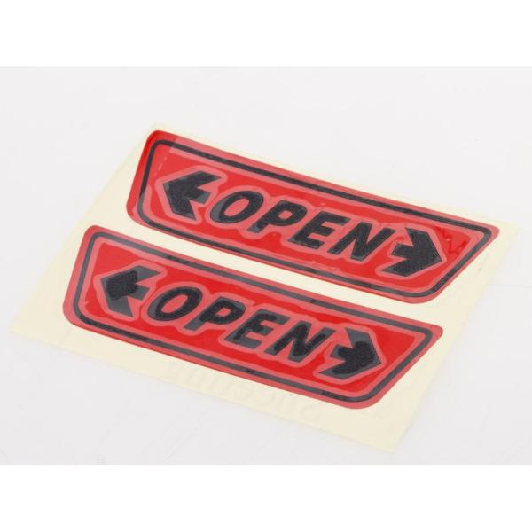 自動車 ドア 事故防止 反射ステッカー シール 2枚セット#レッド