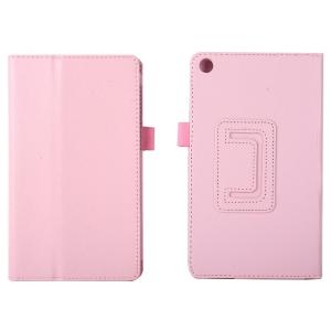 Asus Zenpad C 7.0インチ Z170 レイシPUレザー風 スタンドケースカバー#ピンク