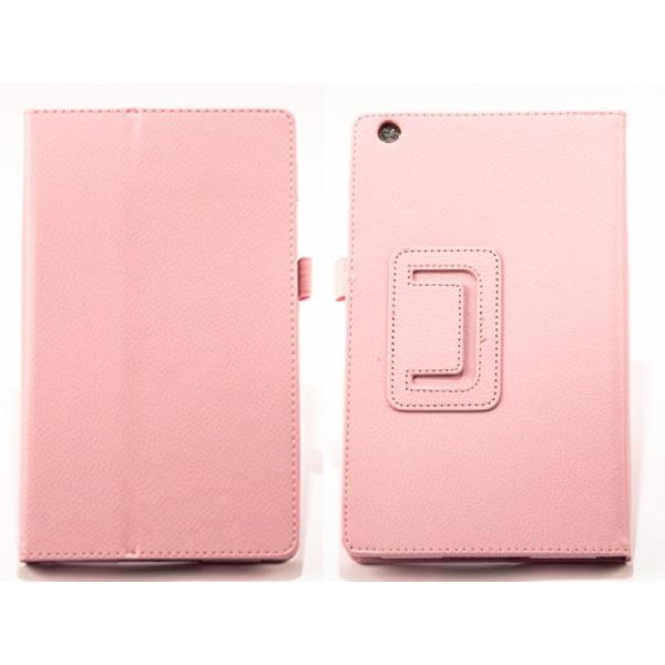 Lenovo TAB 3 8.0 850F レイシPU風 横開き スタンドケース ハードカバー#ピン...