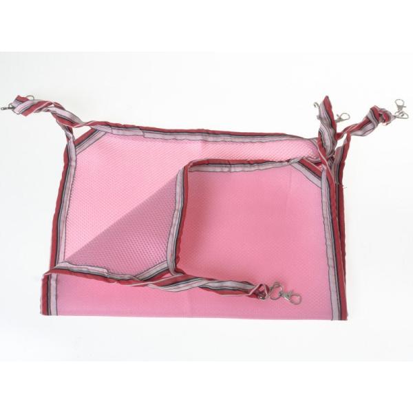 ペットベッド 猫用 ニャンモック ハンモック 寝袋 通気性 網目 Mサイズ#ピンク