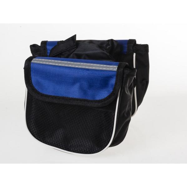 サイクル 自転車用 アクセサリー 小物入れ 収納 便利 フレームバッグ ポーチ#ブルー