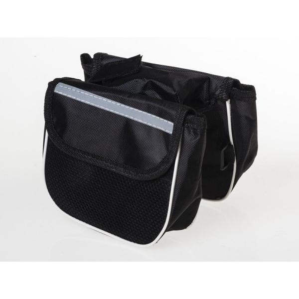 サイクル 自転車用 アクセサリー 小物入れ 収納 便利 フレームバッグ ポーチ#ブラック