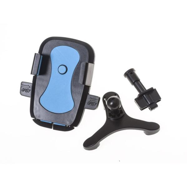 シンプル 自動車用 クリップ式 回転するマウントホルダー GPSなどのスマホ 携帯電話に対応#青