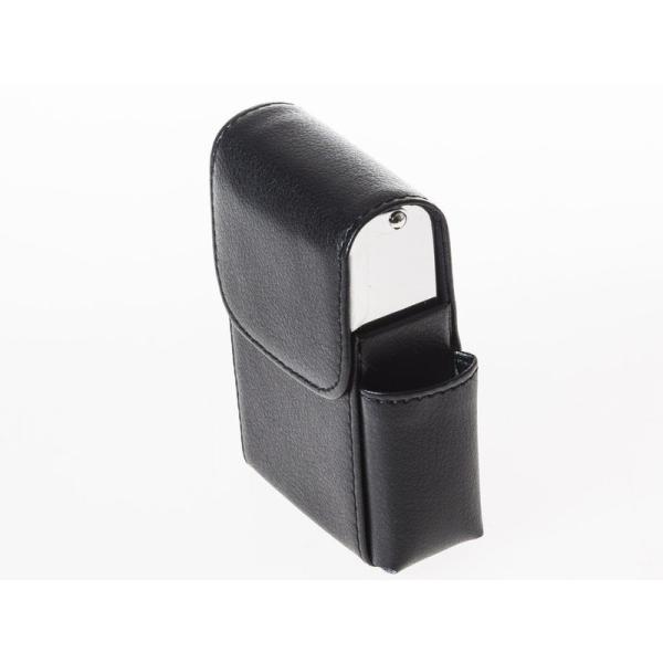 汎用 PUレザー製 名刺入れ ケース カード収納整理 タバコ入れ シガレットケース#レイシー模様 黒