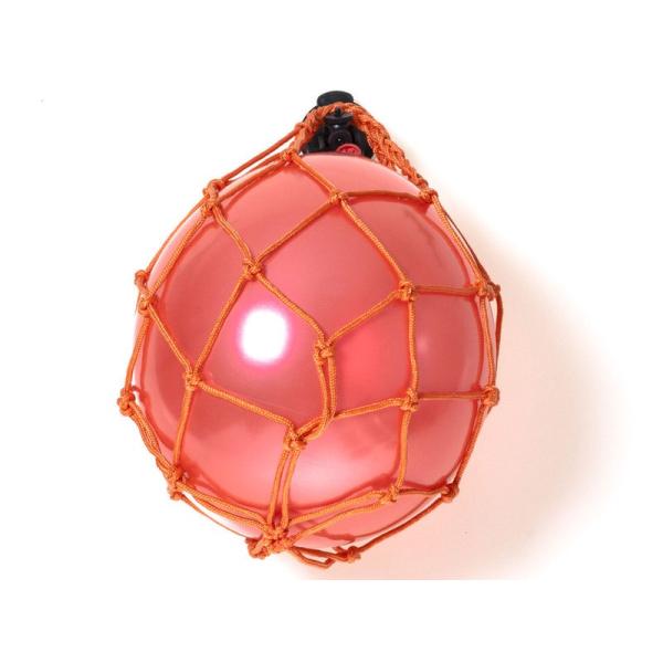 アウトドア スポーツ用品 収納 持ち歩き カラフル ボールネット 網 サッカー バスケットなど#オレ...