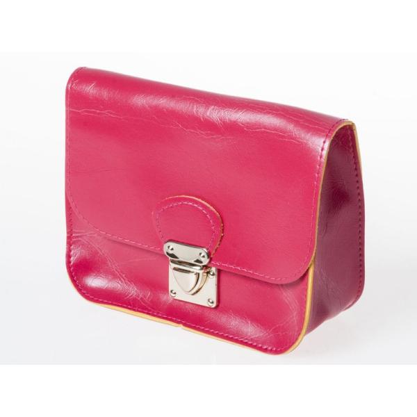 シンプル ショルダーバッグ 斜め掛け 携帯ポーチ 小物入れ#ローズ