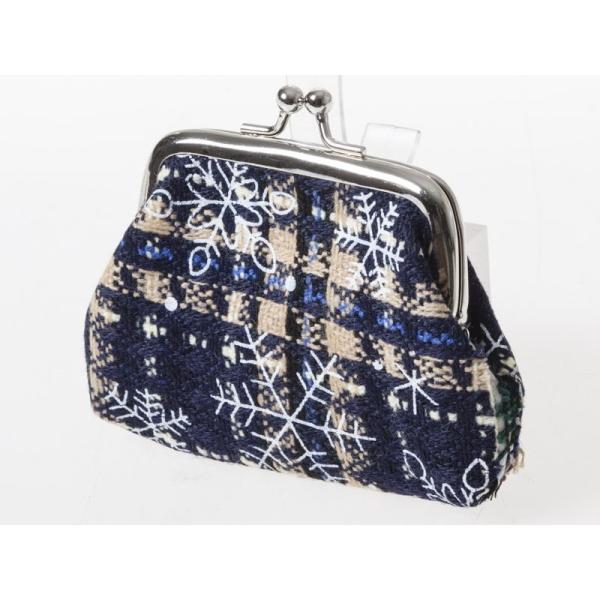 クリスマス柄 レディース 女性用 がま口 財布 小銭入れ ミニポーチ#模様D