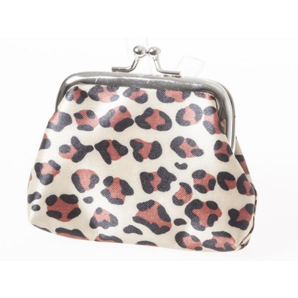 豹柄 レディース 女性用 がま口 財布 小銭入れ ミニポーチ#模様D