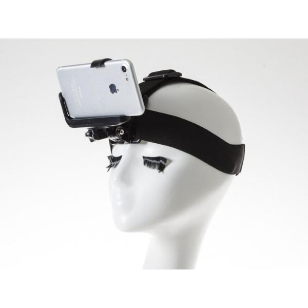 アウトドア スポーツカメラ 携帯 スマホ 用 帽子 キャップなどに固定 ベルト マウント ホルダーセ...