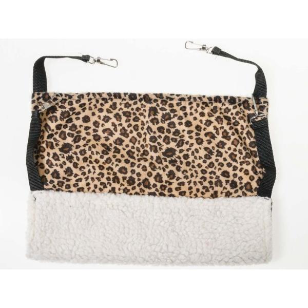 ペット 猫 犬 ハンモック ニャンモック 寝袋 ふかふか 厚めタイプ Lサイズ#豹柄