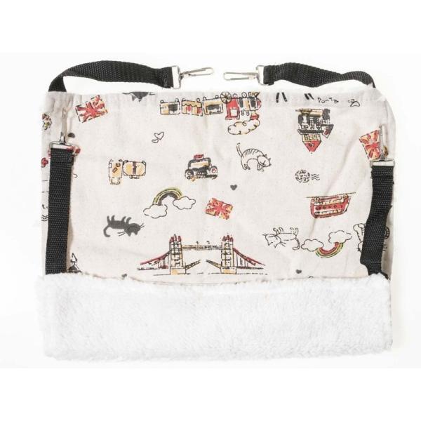 ペット 猫 犬 ハンモック ニャンモック 寝袋 ふかふか 厚めタイプ Lサイズ#カトゥーン調