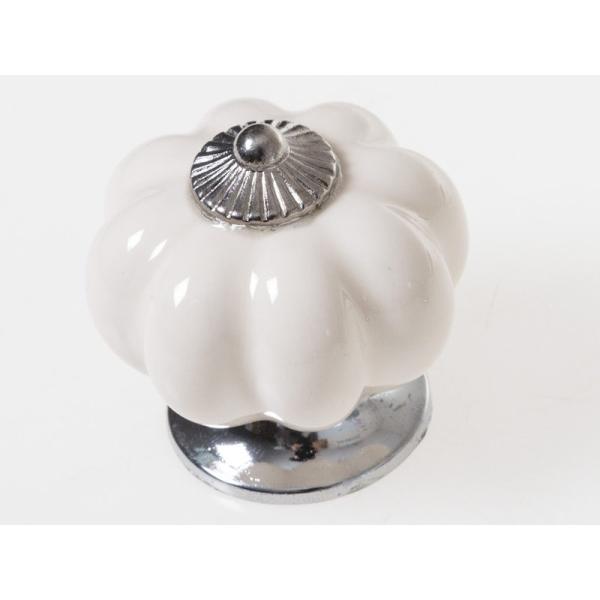 セラミック製 カボチャ風 生活雑貨 インテリアグッズ 引き出しなど 家具用 つまみ 取っ手#ベージュ