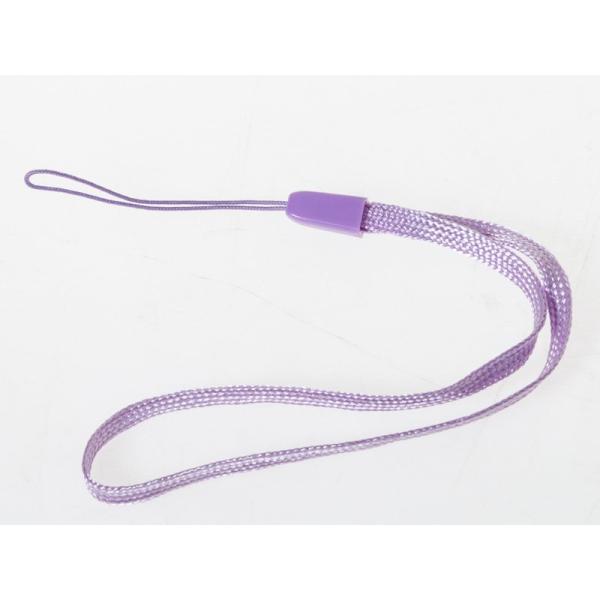 汎用タイプ 携帯 スマホ タブレットなど用 ストラップ紐 カラフル#パープル