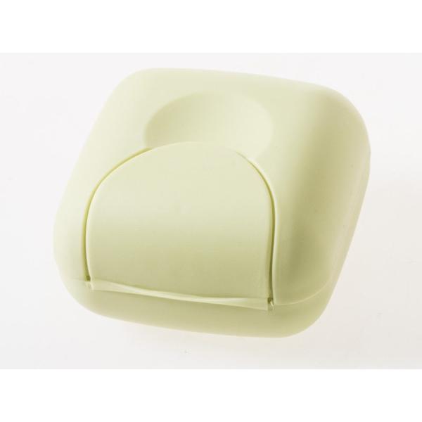 旅行トラベル 石けんボックス ソープ収納ケース Sサイズ#グリーン