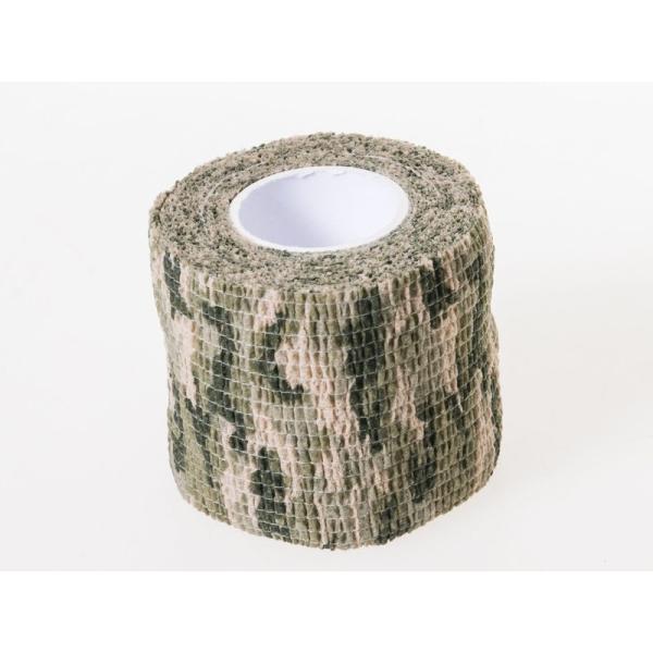 布製 伸縮可能 カモフラージュテープ 迷彩 グリップテープ 2.2M ミリテリー加工 偽装など#模様...