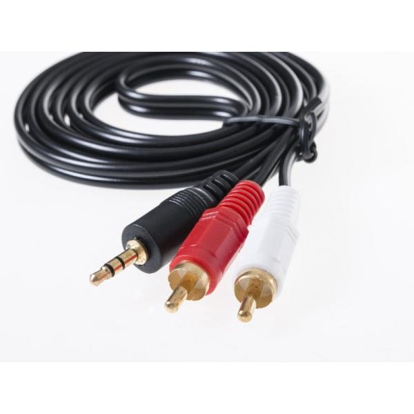 3.5MMプラグ オス TO RCA ステレオ オーティオケーブル AV アダプタケーブル#3M