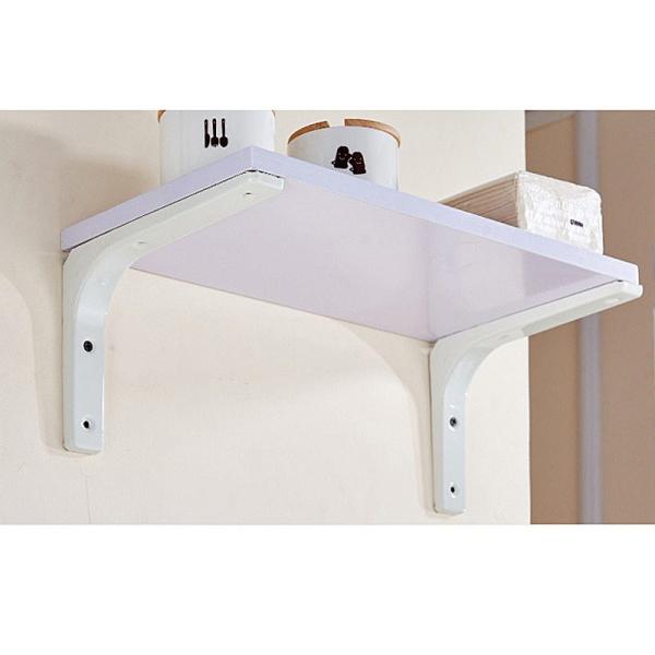 DIY リフォームなど L字 棚受け 金具 ブラケット 2個入#ホワイト 125MM×125MM