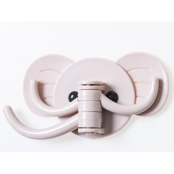 生活雑貨 収納 ゾウさん エレファント形 壁掛けフック マルチホルダー ハンガー 小物掛けなど#ピン...