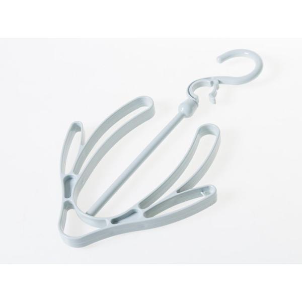 生活雑貨 洗濯グッズ 物干し 360回転可能 シューズハンガー 靴の水切り 乾燥などに#ブルー