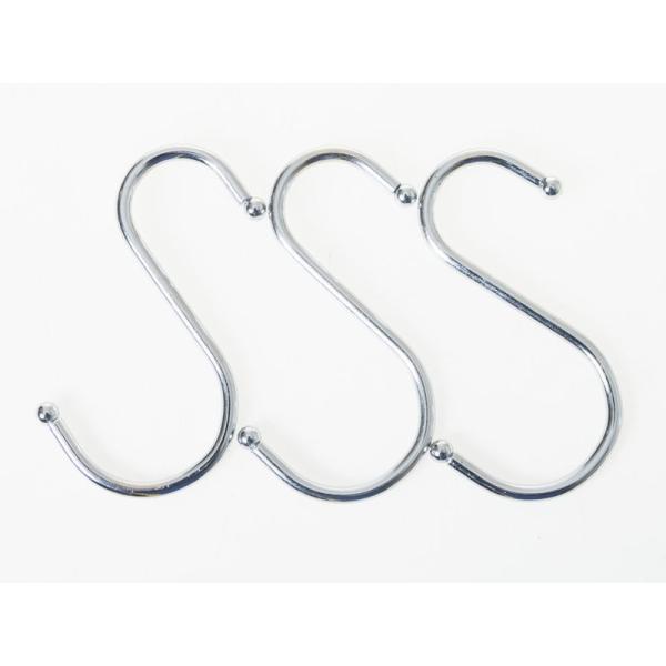 生活雑貨 収納 ステンレス製 S字フック Sカン マルチホルダー ハンガー 小物掛けなど Mサイズ
