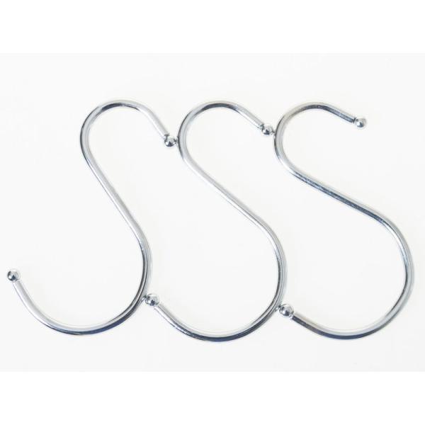 生活雑貨 収納 ステンレス製 S字フック Sカン マルチホルダー ハンガー 小物掛けなど Lサイズ