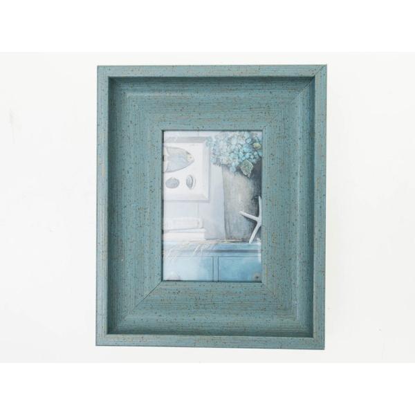 生活雑貨 インテリア小物 飾り エレガント 写真立て 写真入れ フォトフレーム#グリーンブルー 5イ...