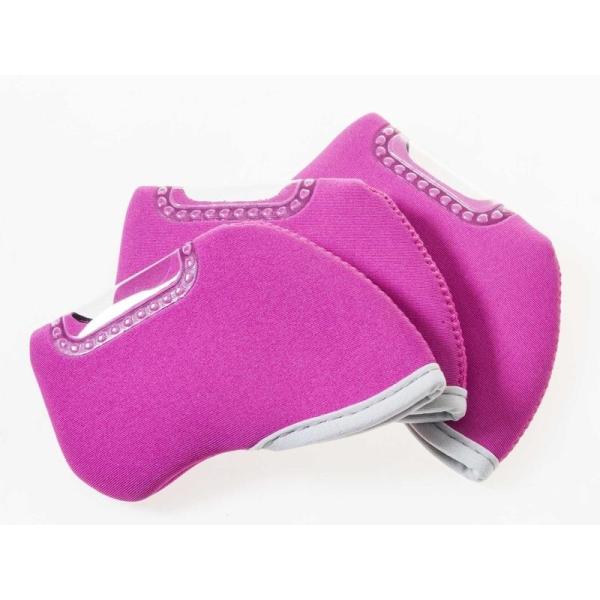 ゴルフ用 ドライバー用 ヘッドカバー 窓付き 10個入#ローズ