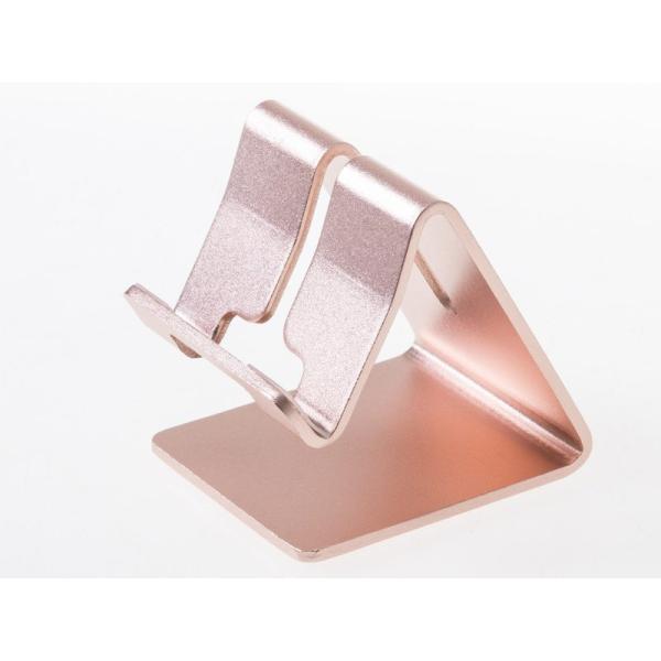 汎用 携帯 スマホ タブレットなど アルミ合金製 スタンドホルダー 10インチ以内対応#ローズゴール...