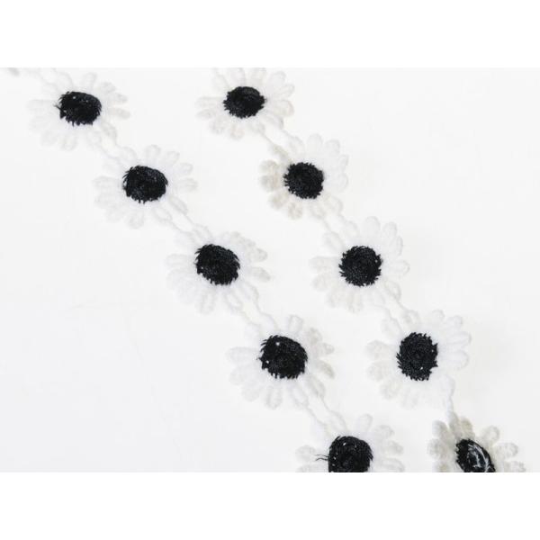 ミニフラワー 刺繍ワッペン ミシン手芸 デコ用 手縫い 長さ1M かわいい飾り#模様11