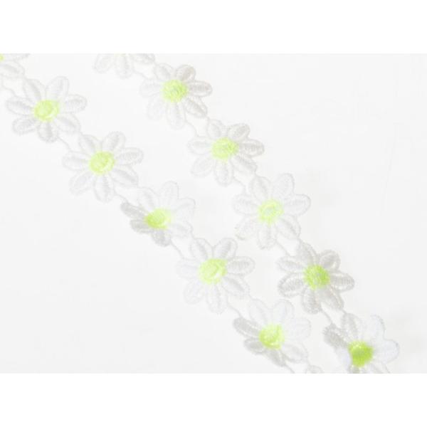 ミニフラワー 刺繍ワッペン ミシン手芸 デコ用 手縫い 長さ1M かわいい飾り#模様18