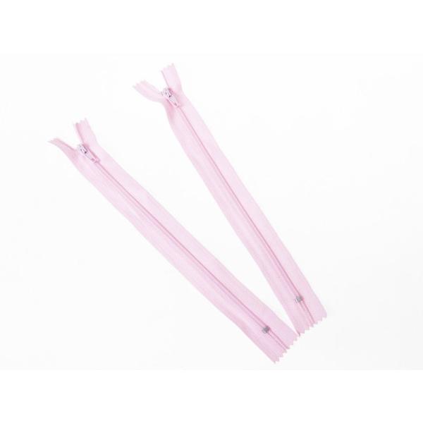 カラフル ファスナー 手芸 玉付 スライダー付 20CM 2個入#ピンク