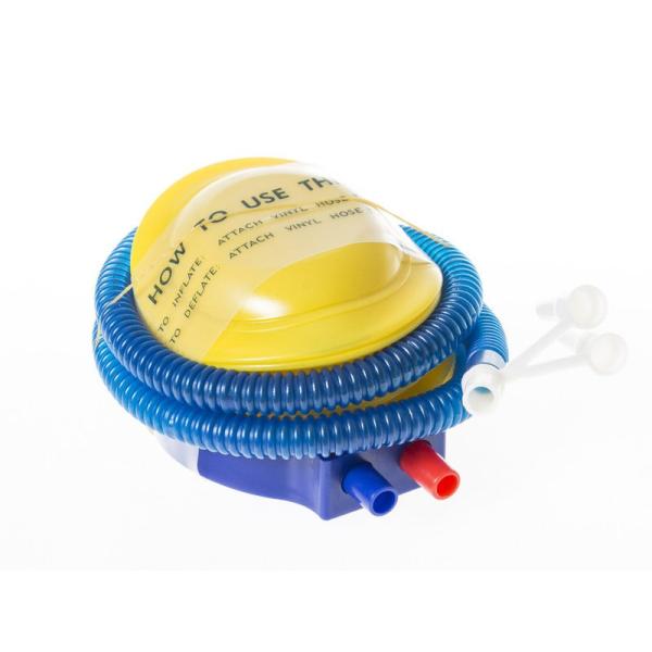 風船専用 空気入れ エア コンパクト 足踏みポンプ ホース付き#色ランダム