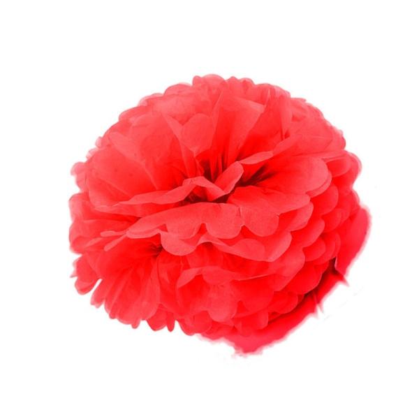 ペーパーボール ハニカム ポンポン パーティー イベント 誕生日など 13CM 5個入#レッド