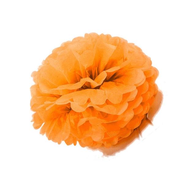 ペーパーボール ハニカム ポンポン パーティー イベント 誕生日など 13CM 5個入#オレンジ