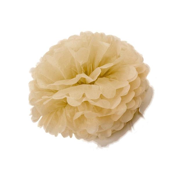 ペーパーボール ハニカム ポンポン パーティー イベント 誕生日など 13CM 5個入#ベージュ