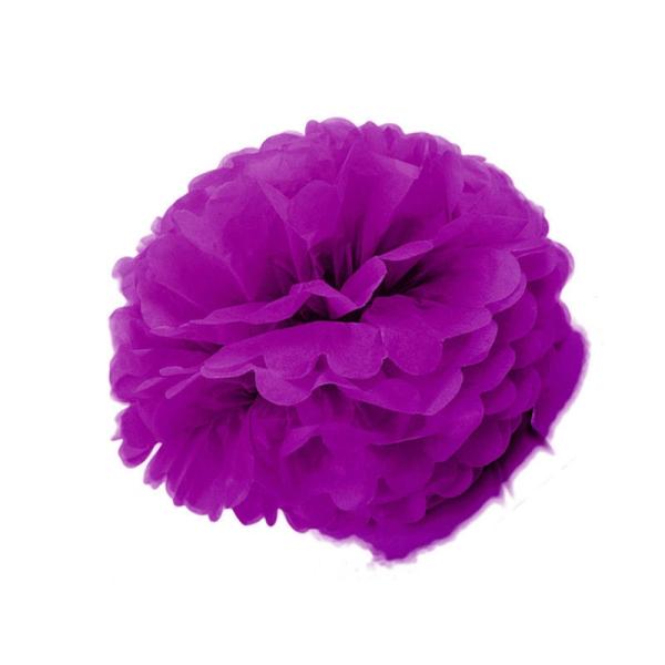 ペーパーボール ハニカム ポンポン パーティー イベント 誕生日など 13CM 5個入#パープル