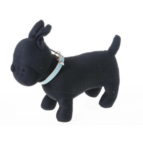 ペット用首輪 猫 小型犬 調整可能 牛革製 Sサイズ シンプル#ブルー