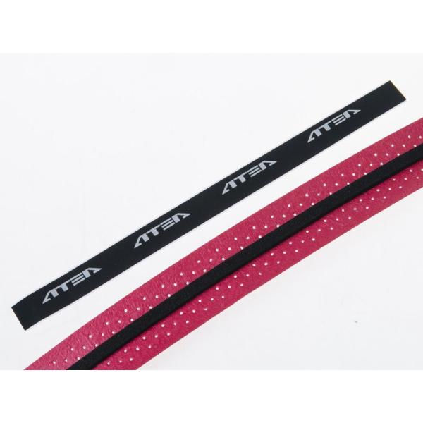 バドミントン テニスなどラケット用 滑り止め 凹凸感 グリップテープ 通気性#レッド