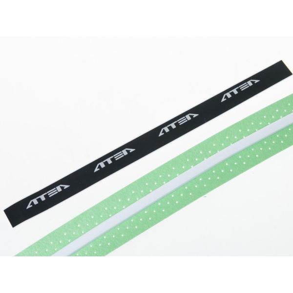 バドミントン テニスなどラケット用 滑り止め 凹凸感 グリップテープ 通気性#ライトグリーン