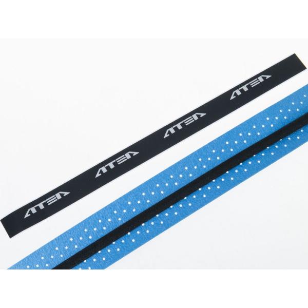 バドミントン テニスなどラケット用 滑り止め 凹凸感 グリップテープ 通気性#ブルー