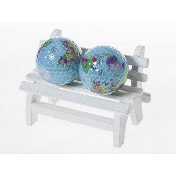 アウトドア ゴルフ 練習用 ボール ゴム材 3個入り#地球儀