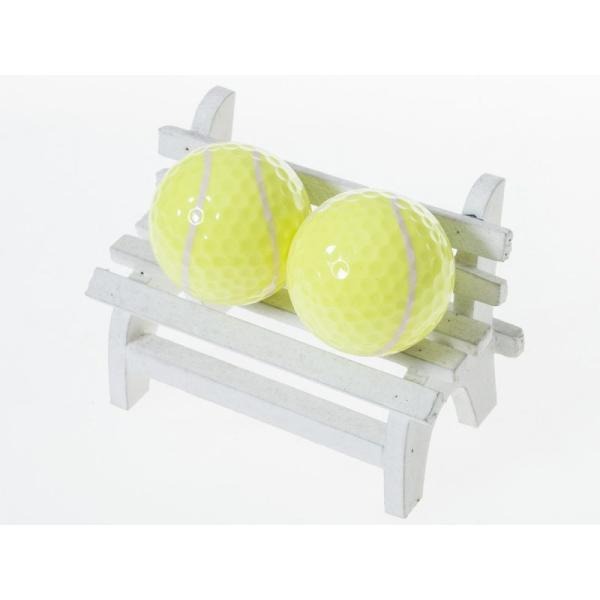 アウトドア ゴルフ 練習用 ボール ゴム材 3個入り#テニスボール風