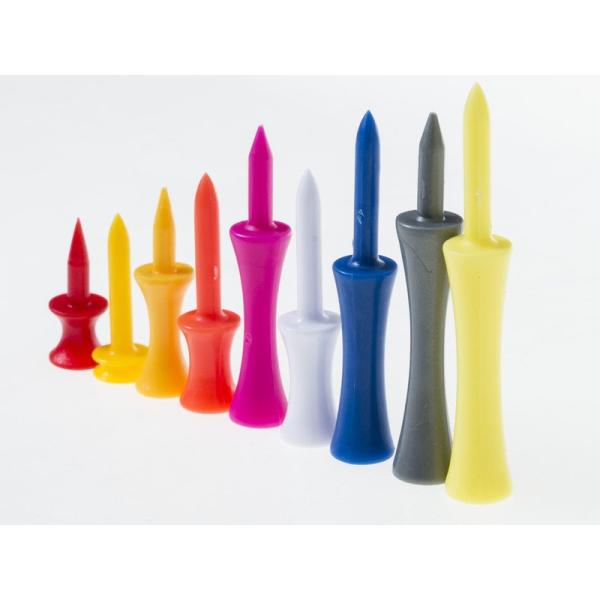 アウトドア スポーツ ゴルフ 用品 ボール固定 プラスチック小物 ティー 10本入り#色ランダム 7...