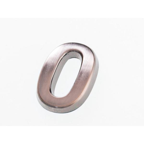 3.5CM 数字 ナンバー エンブレム ステッカー シール 真鍮色#0