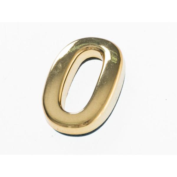 3.5CM 数字 ナンバー エンブレム ステッカー シール ゴールド#0