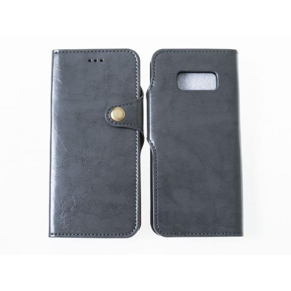 SAMSUNG GALAXY S8 PLUS SC-03J SCV35用 2 IN 1 PUレザー ...