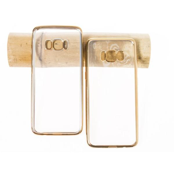 SAMSUNG GALAXY S8 PLUS SC-03J SCV35用 メッキ調 バンパー TPU...