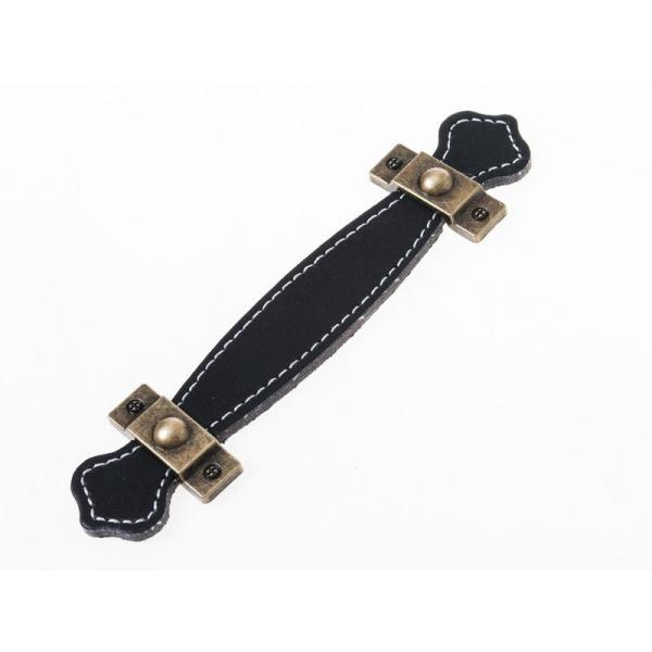 生活雑貨 インテリアグッズ 引き出しなど 家具用 レトロ風 合成革 つまみ 取っ手#ビスピッチ128...